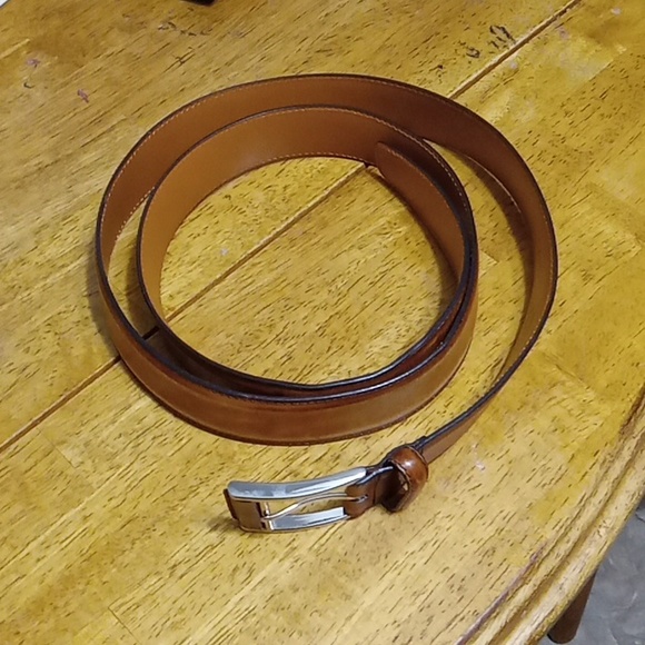 Magnanni Spanish Men's Tan Leather Belt - Picture 12 of 16